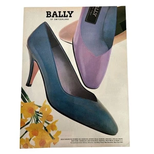 Bally of Switzerland Shoes for Women Vintage Magazine Print Ad 1983 - Picture 1 of 1
