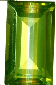 9.80 Cts. Natural Brazilian Bi-Color Tourmaline Emerald Shape Certified Gemstone - Picture 1 of 4