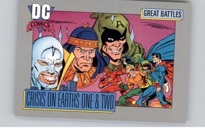 Set DC Comics Great Battles #142 Crisis on Earths One & Two Card - Picture 1 of 2