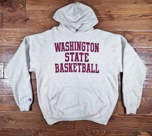 Vtg 90s Russell Athletic Washington State University Hoodie Sweatshirt Cougars - Picture 1 of 13