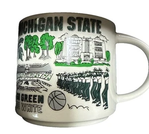 Tazza Michigan State University Starbucks Been There Campus Collezione Go VERDE - Foto 1 di 6