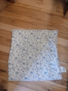 Pottery Barn Blue Floral Block Print Pillow Cover Pillow Sham cotton - Picture 1 of 4
