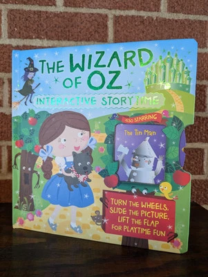 The Wizard Of Oz Interactive Hard Back Board Book W Flaps Foto 1 de 3