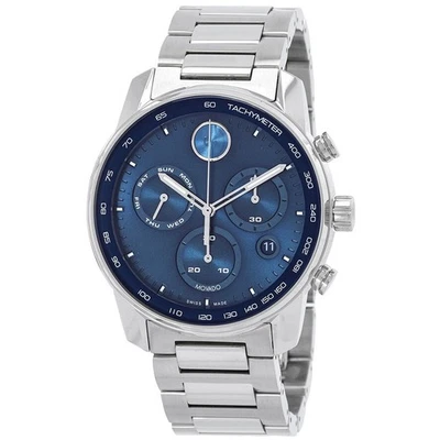Movado 3600865 Men's Bold Verso Silver-Tone Dial Quartz Watch - Image 1 of 3