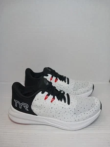 TYR Techknit RNR-1 Running Shoes White Black Athletic Sneakers Women's Size 8.5 - Picture 1 of 7
