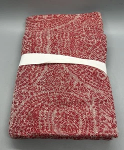 Pottery Barn Belgian Linen Paisley Jacquard KING Pillow Sham, Red Berry ~ NWOT - Picture 1 of 5