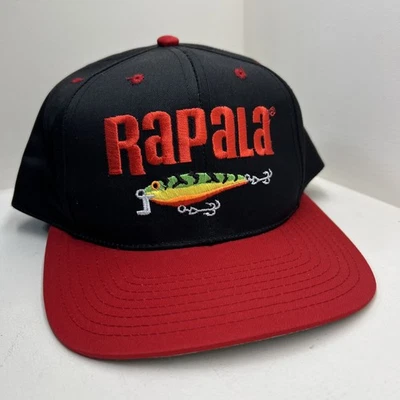 Vintage Rapala Fire Tiger Fishing Lures Hat Snapback Cap  Top of the World - Image 1 of 4