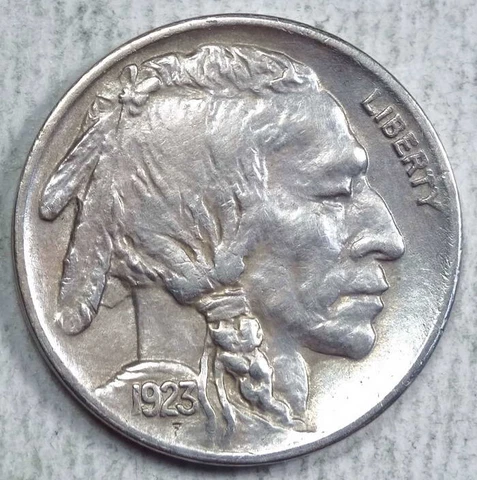 1923-S Buffalo Nickel, Semi Key Date, Almost Uncirculated - Discounted   0329-12 Cover