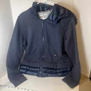 Tommy Hilfiger Deportivo Mujer Mediano Cremallera Completa Sudadera con Capucha Puffer Look Chaqueta Usada en Excelente Condición - Imagen 1 de 8