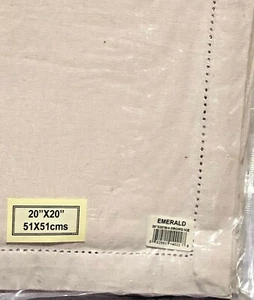 Set of 4 Lintex Emerald 20" Dinner Napkins in Orchid Ice Cotton / Linen   NWT - Picture 1 of 1