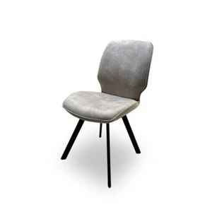 Silla de comedor 'Montreal' gris imitación cuero Semmi Kiezel TOTALMENTE NUEVA - Imagen 1 de 7