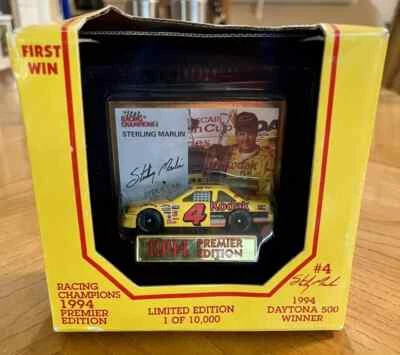 Coche diecast Sterling Marlin Daytona 500 primera victoria campeones de carreras Premier 1:64 Foto 1 de 4