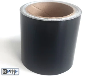 Mattschwarz Dechrom Band 50 mm x 10 Meter Rolle Verpackung Vinyl Folie KPMF AUTO WARP - Bild 1 von 3