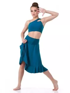 No Boundaries TEAL Child X-Large Contemporary Lyrical Ballet Dance Costume New - Picture 1 of 5