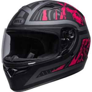 BELL Qualifier Street Helmet Rebel Matte Black/Pink On-Road Motorcycle 713718*