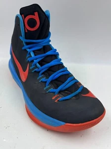 Nike KD 5 V OKC Thunder Away Sneaker Uomo Taglia 9 Nero Scarpe da Ginnastica 554988-048 - Foto 1 di 10