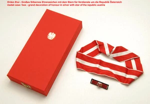 Orden Etui,Großes Silbernes Ehrenzeichen mit Stern,knight commander order case - Bild 1 von 24