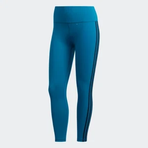 adidas Women's 7/8 High-Waisted Workout Tights Compression Fit Moisture Wick SM - Picture 1 of 21