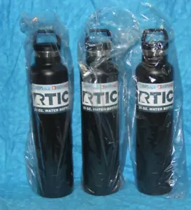 ****(3)**** RTIC Outdoors 26 flüssige Unzen Edelstahl isolierte Wasserflasche - schwarz - Bild 1 von 7