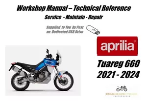 Aprilia Tuareg 660 Service Repair Workshop Manual USB 2021 - 2024 - Picture 1 of 11