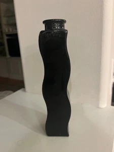Vintage retro 90s Black IKEA SKAMT Squiggle wave glass vases 8" 16 available - Picture 1 of 3
