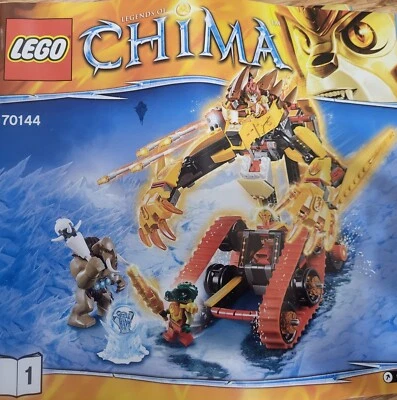 Lego 70144 LEGENDS OF CHIMA  LAVAL'S FIRE LION Cragar  Mungus New In Bags - Image 1 of 2