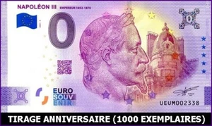 UEUM / NAPOLEON III - EMPEREUR / BILLET 0 € / NULL EURO-SCHEIN 2021-5* - Picture 1 of 1