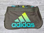 Adidas Duffle Bag RN 90288 Olive with Lime green and blue logo. Rare color combo