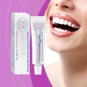 ✲Crema adhesiva para dentaduras postizas 20 g pegamento de sujeción fuerte para sacrificio y dientes postizos parciales - Imagen 1 de 10