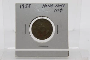 Hong Kong 1958-KN 10 Cents. Elizabeth II. - Foto 1 di 2