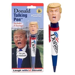 Talking Donald Trump Pen – Collectible Edition - 8 Sayings in His Real Voice - Picture 1 of 5