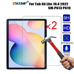 2PCS Tempered Glass Screen Protector Fr Samsung Tab S6 Lite 10.4 2022 P610 P619 - Picture 1 of 17