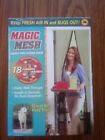 83"H x 39"W Magic Mesh Hands-Free Screen Door magnets KEEP BUGS OUT