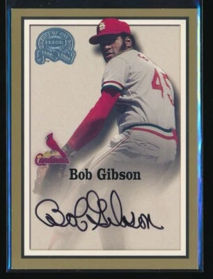 Bob Gibson 2000 Fleer Greats of the Game Auto Listing #2 - Image 1 of 2