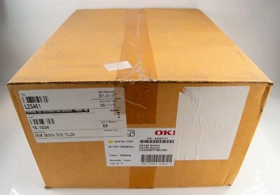 3PK Genuine OKI 43381717 Yellow Image Drum for OKI C6100, C6150, C5550MFP, MC560 - Image 1 of 4