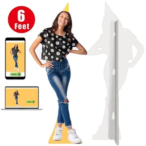 6feet-Custom Photo Cardboard Cutout ,great for Wedding ,Birthday Party ,Holiday - Picture 1 of 9