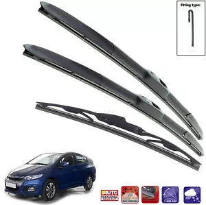 Fits HONDA INSIGHT 2009-14 Set of 3 wiper blades HY-035 26"16"16" HRC - Picture 1 of 12