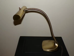 Vintage Mid Century Laurel Lamp Co. Brass Goose Neck Desk Table Lamp Task Light - Picture 1 of 14