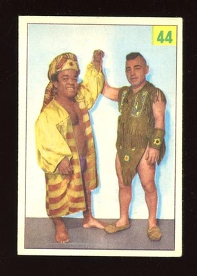 Parkhurst Wrestling #44 1955 Salassi y Little Beaver.  Ex Foto 1 de 2