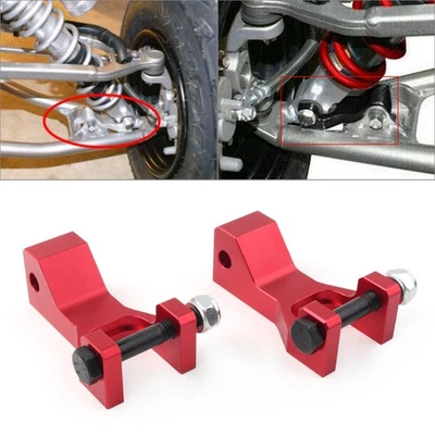 2Pcs Front Lowering Kit Aluminum Red Fit For Yamaha Raptor 700 350 660 700R ATV - Image 1 of 4