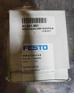 1PZ Nuovo Festo DSM-12-270-P1-A-B Cilindro oscillante Spedizione veloce UPS o UPS - Foto 1 di 3