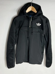 Adidas Hoodie Tech Pullover 1/4 zip | Men's | Black/White | Medium | Rare - Picture 1 of 12