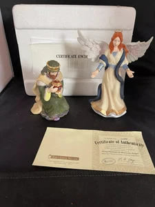 NEW THOMAS KINKADE Hawthorne Village Nativity Garland Collection Kings MELCHOIR+ - Foto 1 di 2