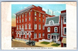 1920's LYNCHBURG VIRGINIA Y.M.C.A. MAIN BUILDING BOYS BRANCH ANTIQUE POSTCARD - Picture 1 of 2