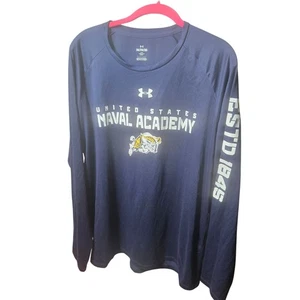 Under Armour United States Naval Academy Langarmshirt 2XL Navy Loose Fit - Bild 1 von 6