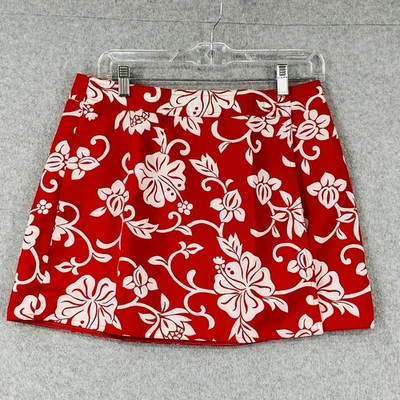 Falda St Johns Bay para mujer M roja blanca reversible envolvente cubierta de natación informal Foto 1 de 4