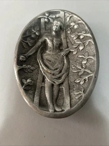 Zinn Lady’s Bum 3D Schmuckschale Anfang 1900 doppelseitig 5,5 Zoll x 3,75 Zoll - Bild 1 von 3