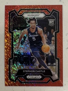 Stephon Castle 2024 Panini Prizm Draft Picks #17 Red Shimmer 5/9 - Picture 1 of 2