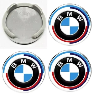 4X BMW ALLOY WHEEL CENTRE HUB CAPS 68mm E60 E90 E92 E82 E87 F10 F20 F30 - Picture 1 of 8