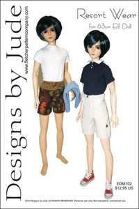 Resort Kleidung Puppe Kleidung Nähen Muster 63cm Elfe Puppe " K Zoll Bjd - Picture 1 of 5